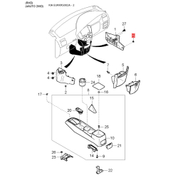 Петля боковой двери правая 0K2JA-58210 Mobis