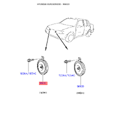 Звуковой сигнал 96610-21000D Mobis