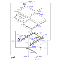 Люк і комплектуючі 81666-2S000MCH Mobis
