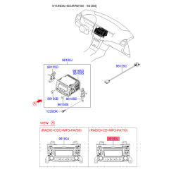 Магнитола 96195-3K400 Mobis