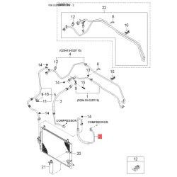 Супорт гальмівний у зборі правий 0K2JA-33980A Mobis