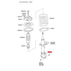 Болт кулака та сайлентблоку 54645-2E000 Mobis