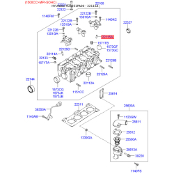 Напрямна втулка клапана 22115-22905 Mobis