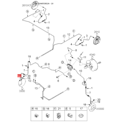 Регулировочный элемент, регулировка сидения левая 0K30A-8806008 Mobis