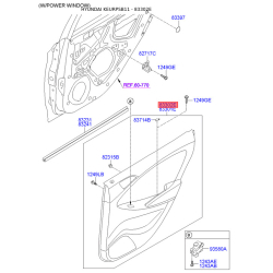 Обшивка дверей права 83308-1R020SBH Mobis
