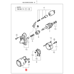 Брызговик передний правый 0K2C0-51881 Mobis