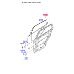 Двері, кузов ліві 77003-2B030 Mobis