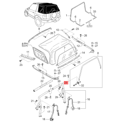 Колодка (соединительный кабель) датчика муфты блокирвоки 0K08A-19840 Mobis