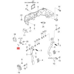 Крепление тормозной трубки 0K9A2-13482 Mobis