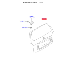 Задні двері 73700-26083 Mobis