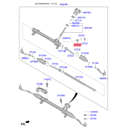 Упор (подпятник, пробка) регулировки рулевого механизма 57719-D4000 Mobis