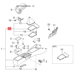 Шестерня спидометра ведомая и ведущая 0K24T-17400A Mobis