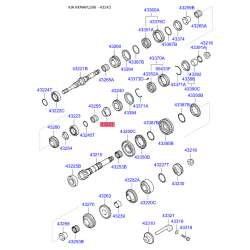 Втулка КПП 43243-28500 Mobis