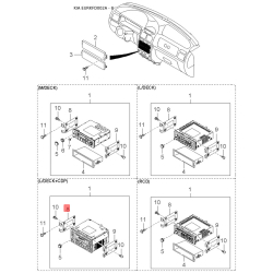 Рычаг заслонки отопителя (печки) 0K30C-61A30 Mobis