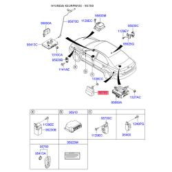 Блок управління, система допомоги при паркуванні 95700-3K200 Mobis