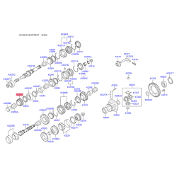 Шестерня, вторичный вал 43280-28500 Mobis