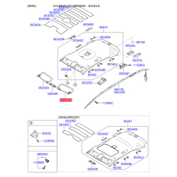 Солнцезащитный козырёк левый 85210-2B361J9 Mobis