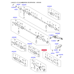 Дампер кит правый 49604-2HA00 Mobis