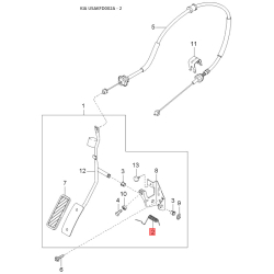 Емблема задніх та боковой дверей, капота 0K30B-51739 Mobis
