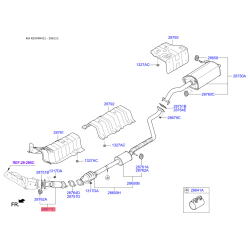 Труба выхлопного газа 28610-A4200 Mobis