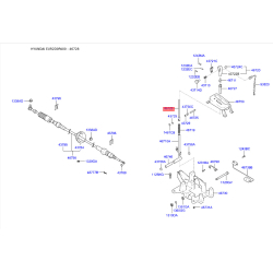 Кронштейн куліси АКПП 46728-2D100 Mobis