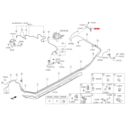 Шланг гальмівний правий 58738-3R000 Mobis