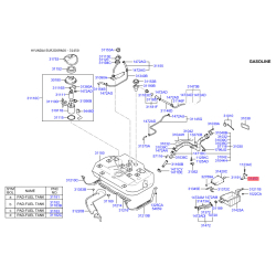 Кронштейн, топливопровод 31450-3A000 Mobis