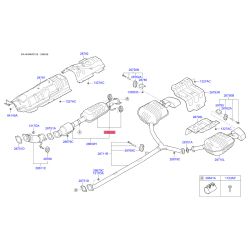 Глушитель выхлопных газов средний 28650-C2550 Mobis