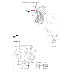 Манжета (сальник) коленвала 21421-03000 Mobis