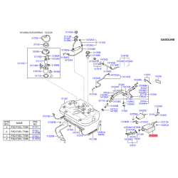 Кронштейн, паливопровід 31425-2D001 Mobis