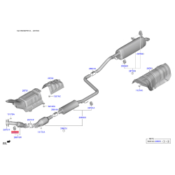 Подушка крепления выпускной системы 28780-3R000 Mobis