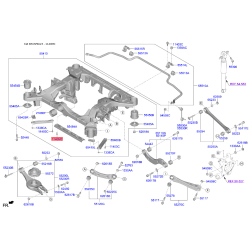 Болт кронштейна поперечной балки (подрамника) 11406-12256K Mobis