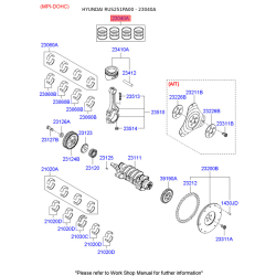 Кільця поршневі 23040-22901 Mobis