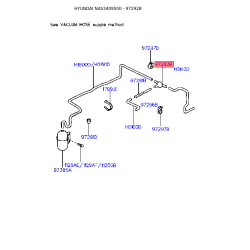 Шланг (трубка) вакуумна 97292-28000 Mobis
