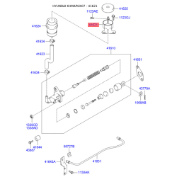 Кронштейн педали 41621-2D000 Mobis