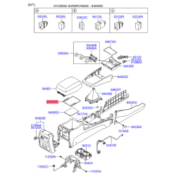 Центральная консоль комлекующие 84696-2B000J9 Mobis