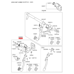 Педаль сцепления 32805-1G400 Mobis