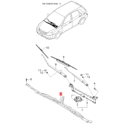 Шайба (пластина) сайлентблока заднего подрамника (задней балки) 62619-2D000 Mobis