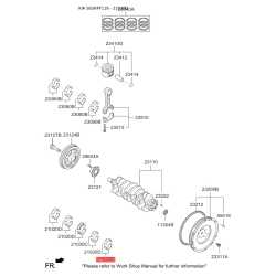 Вкладиші корінні 21020-2F930 Mobis