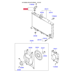 Кріплення радіатора верхнє 25333-25000 Mobis