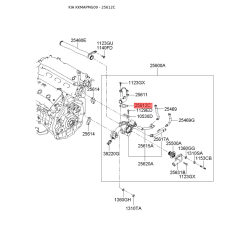 Прокладка термостата 25612-35511 Mobis