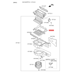 Кришка (корпус або кронштейн) обігрівача ліва 97121-3S000 Mobis