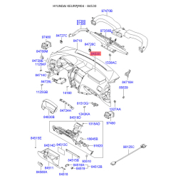 Подушка безопасности пассажирская на переднюю панель 84530-2E000Z9 Mobis