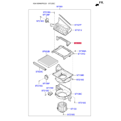 Крышка (корпус или кронштейн) отопителя 97122-3S000 Mobis
