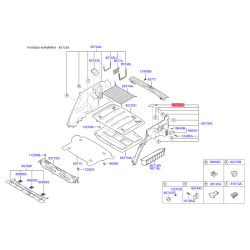 Обивка багажника левая 85733-2E000U7 Mobis