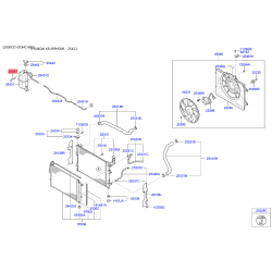 Шланг (патрубок) системы охлаждения 25451-2H150 Mobis