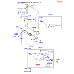 Паливопровід 31475-27000 Mobis