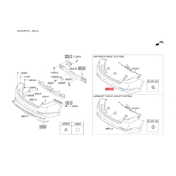 Бампер 86611-2T000 Mobis