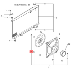 Кронштейн, буфер верхний 86681-3C000 Mobis