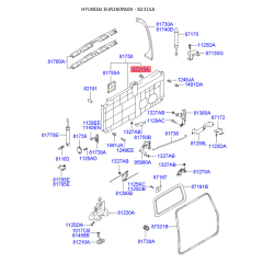 Пістон (кліпса) оббивки дверей 82315-37000 Mobis